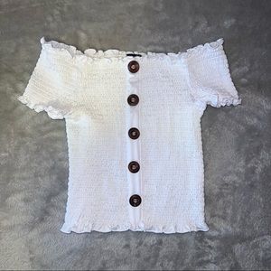 off the shoulder crop top